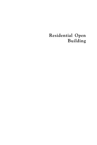 Cover for Residential open building