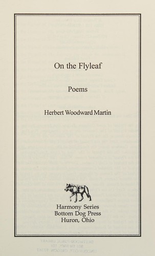 Cover for On the flyleaf