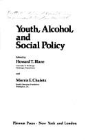 Cover for Youth, Alcohol, and Social Policy