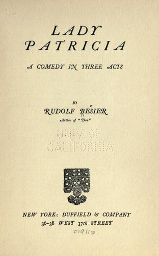 Cover for Lady Patricia