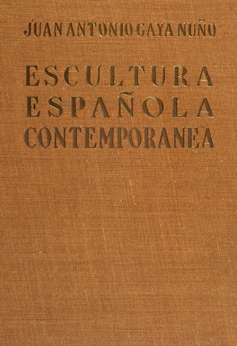 Cover for Escultura española contemporanea