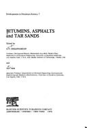 Cover for Bitumens, asphalts, and tar sands