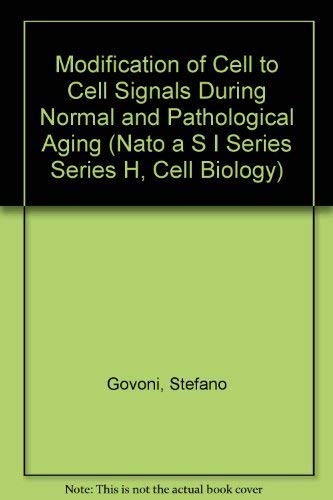 Cover for Modification of cell to cell signals during normal and pathological aging