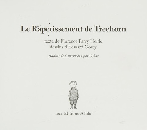 Cover for Le rapetissement de Treehorn