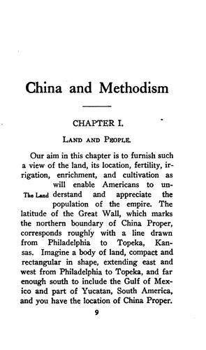 Cover for China and Methodism