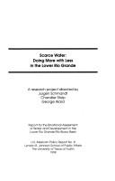 Cover for Scarce Water