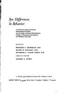 Cover for Sex Differences in Behavior; A Conference (Seminars in Human Reproduction)