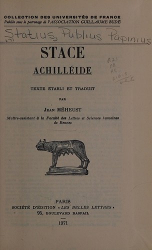 Cover for Achilleide