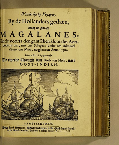 Cover for Wonderlijcke voyagie, by de Hollanders gedaen, door de strate Magalanes