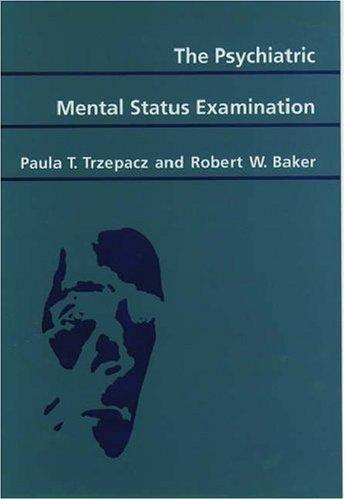 Cover for The psychiatric mental status examination