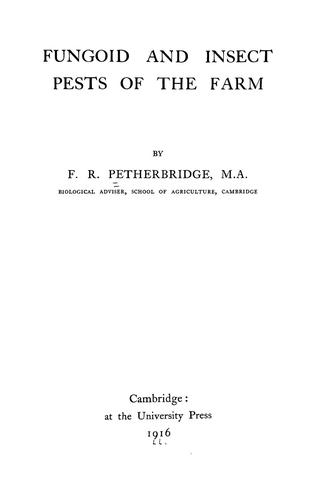 Cover for Fungoid and insect pests of the farm.