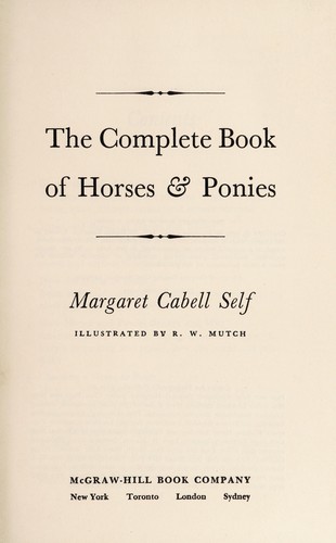 Cover for The complete book of horses & ponies