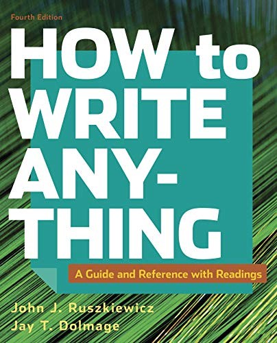 Cover for How to Write Anything with Readings