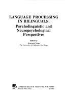 Cover for Language processing in bilinguals