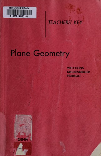 Cover for Plane geometry