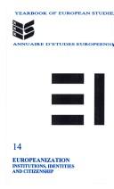 Cover for Europeanization: institution, identities and citizenship