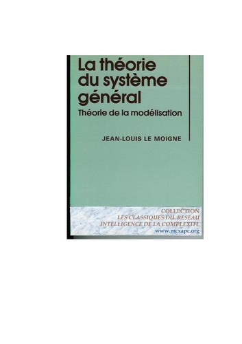 Cover for La the orie du syste  me ge ne ral