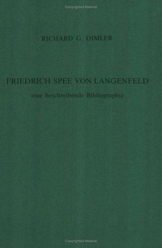 Cover for Friedrich Spee Von Langenfeld. Eine beschreibende Bibliographie.