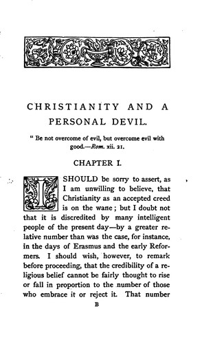 Cover for Christianity and a Personal Devil: An Essay