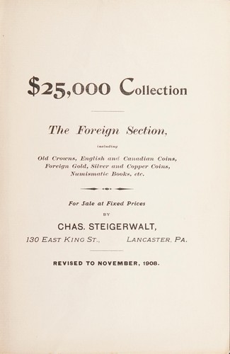 Cover for $25,000 collection