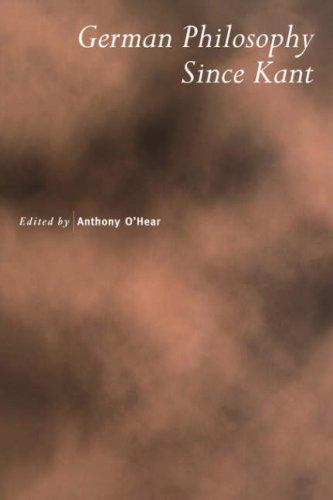 Cover for German philosophy since Kant