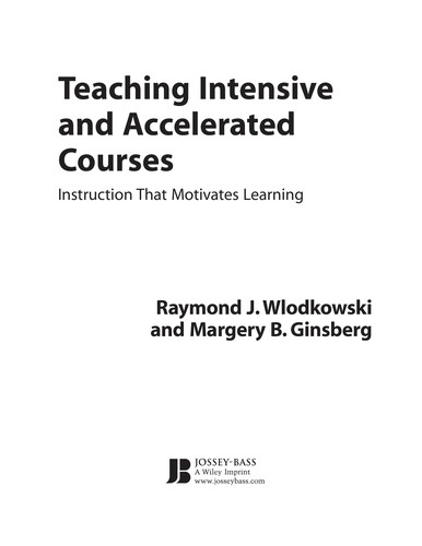 Cover for Teaching Non-Traditional Students in Accelerated Courses