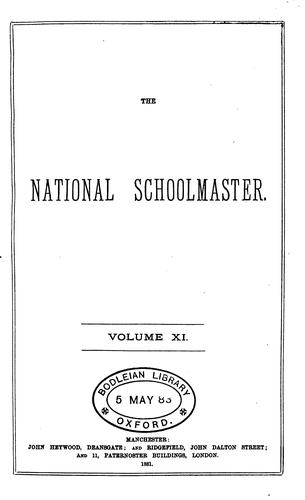 Cover for The National Schoolmaster