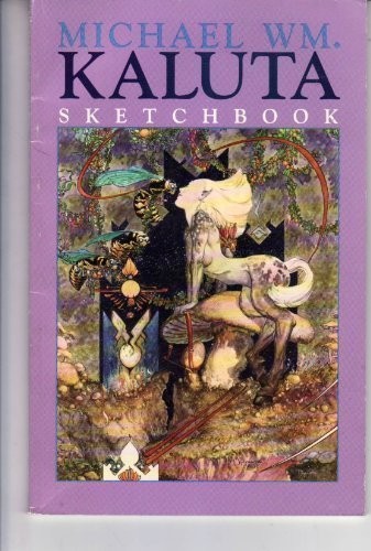 Cover for Michael Wm. Kaluta sketchbook (9"x12", black bound).