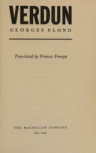 Cover for Verdun