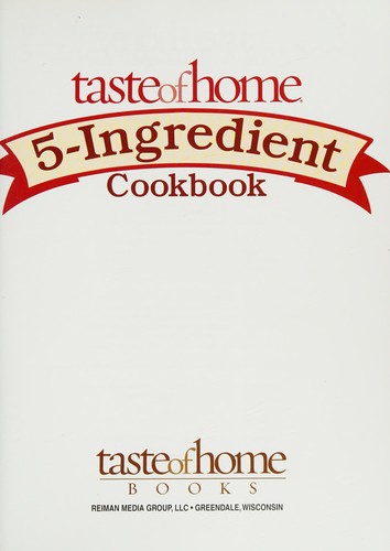 Cover for 5-ingredient cookbook