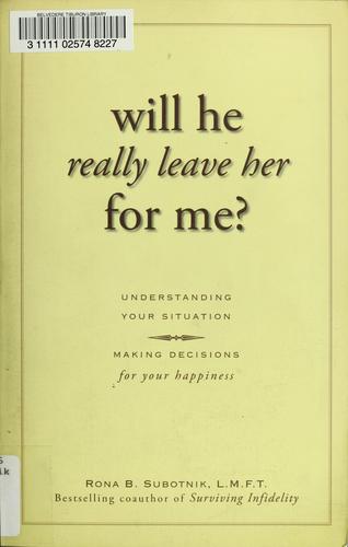 Cover for Will he really leave her for me?