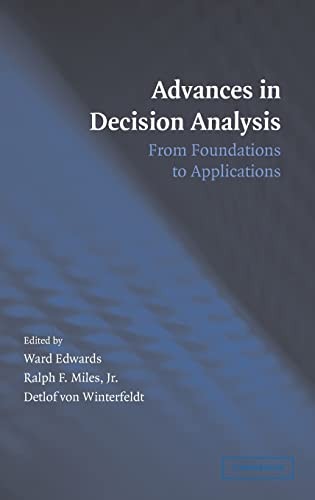 Cover for Advances in decision analysis