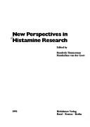 Cover for New perspectives in histamine research