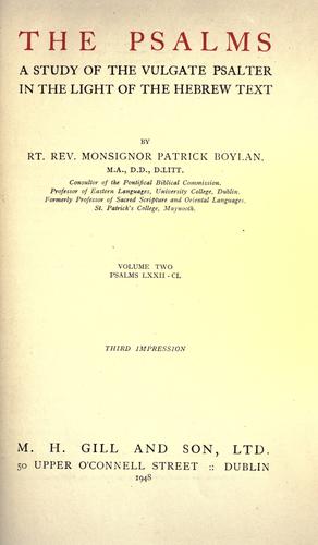 Cover for The Psalms