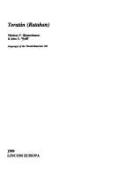 Cover for Toratán (Ratahan)