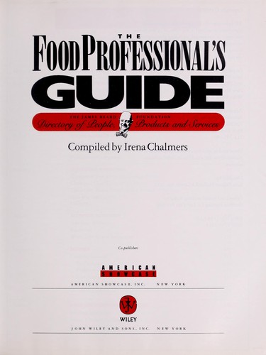 Cover for The Food Professional's Guide