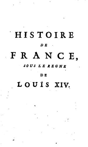 Cover for Histoire de France, sous le regne de Louis XIV