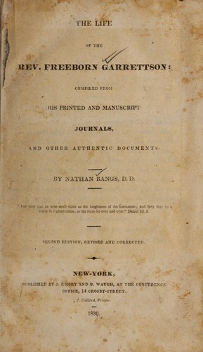 Cover for The life of the Rev. Freeborn Garrettson