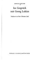 Cover for Im Gespräch mit Georg Lukács