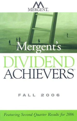 Cover for Mergent's Dividend Achievers Fall 2006