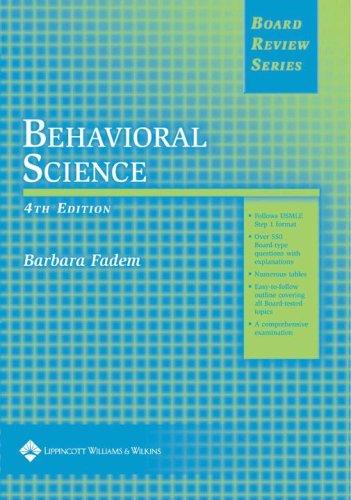 Cover for BRS Behavioral Science