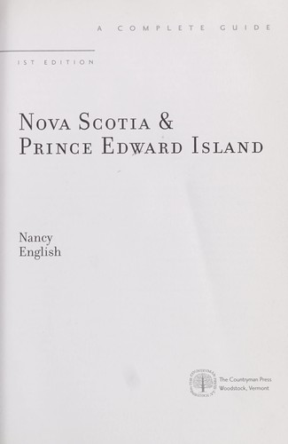 Cover for Nova Scotia & Prince Edward Island