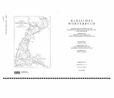 Cover for Streck, Tobias : Badisches Wörterbuch. Band V/Lieferung 83