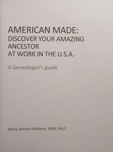 Cover for American Made