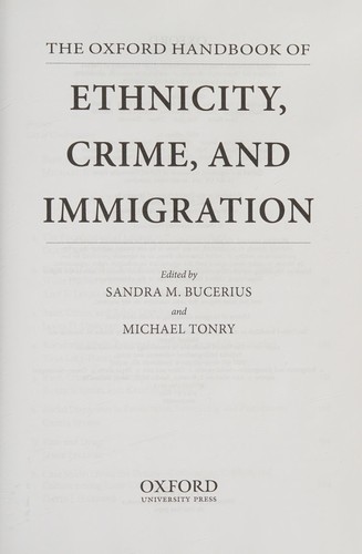 Cover for Ethnicity, Crime, and Immigration