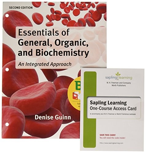 Cover for Loose-leaf Version for Essentials of General, Organic, and Biochemistry 2e & Sapling Learning Homework and e-Book for Essentials of General, Organic, & Biochemistry 2e