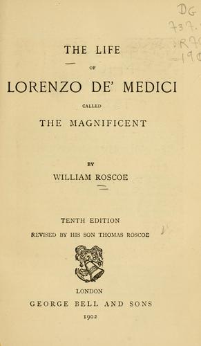 Cover for life of Lorenzo de' Medici