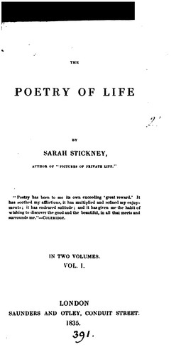 Cover for The poetry of life