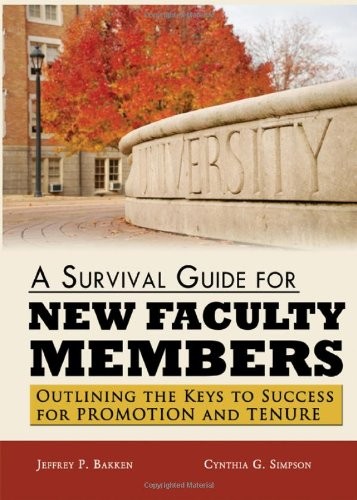 Cover for A Survival Guide for New Faculty Members