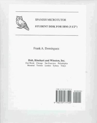 Cover for Spanish Microtutor
